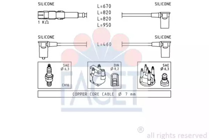 Комплект электропроводки FACET 4.9654