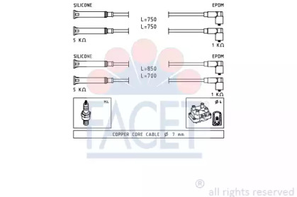 Комплект электропроводки FACET 4.9694