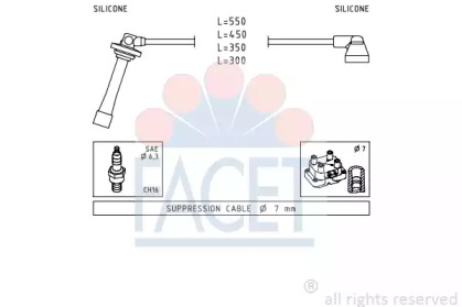 Комплект электропроводки FACET 4.9739