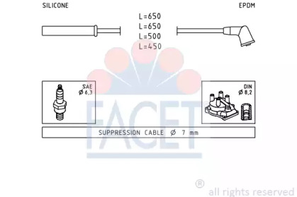 Комплект электропроводки FACET 4.9741