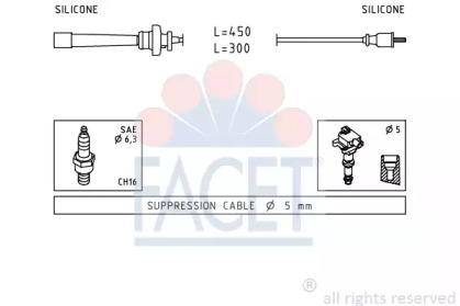 Комплект электропроводки FACET 4.9764