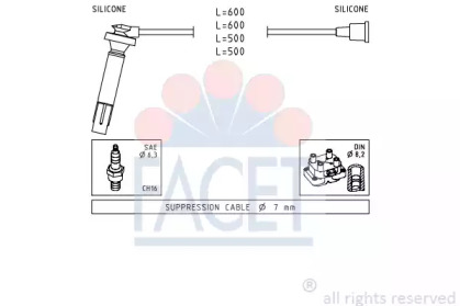 Комплект электропроводки FACET 4.9817