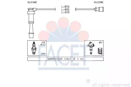 Комплект электропроводки FACET 4.9845