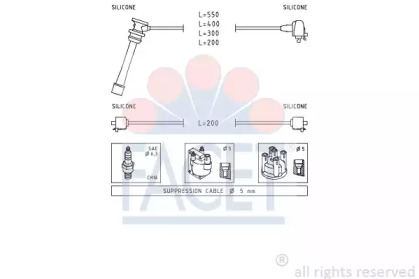 Комплект электропроводки FACET 4.9855