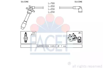 Комплект электропроводки FACET 4.9878