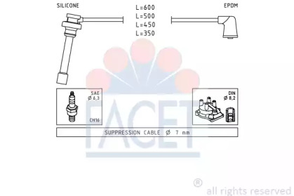 Комплект электропроводки FACET 4.9882