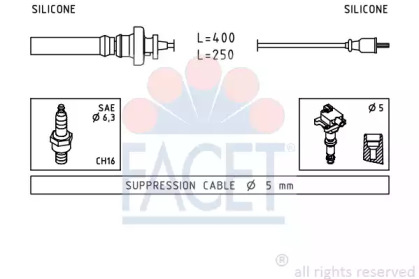 Комплект электропроводки FACET 4.9883