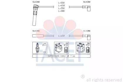 Комплект электропроводки FACET 4.9888