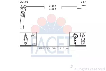 Комплект электропроводки FACET 4.9889