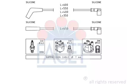 Комплект электропроводки FACET 4.9914