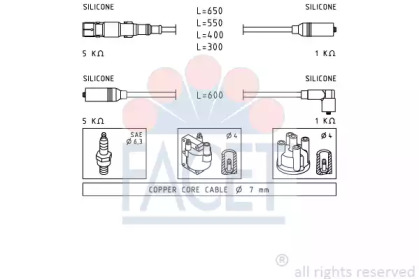 Комплект электропроводки FACET 4.9932