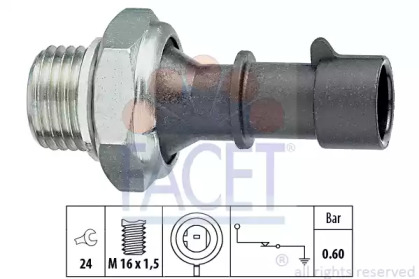 Датчик давления масла FACET 7.0086