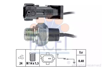Датчик давления масла FACET 7.0144