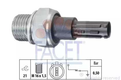 Датчик давления масла FACET 7.0203