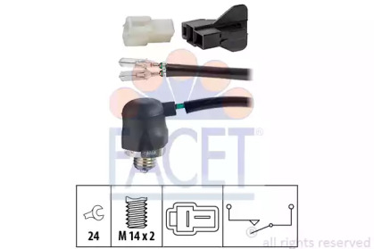 Выключатель, фара заднего хода FACET 7.6088