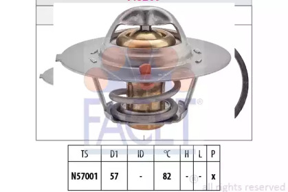 Термостат, охлаждающая жидкость FACET 7.8209S