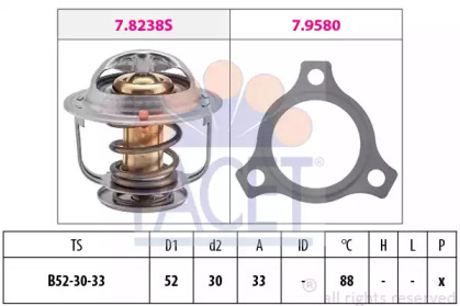 Термостат FACET 7.8238