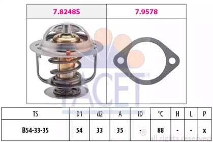 Термостат FACET 7.8248