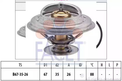 Термостат FACET 7.8258S