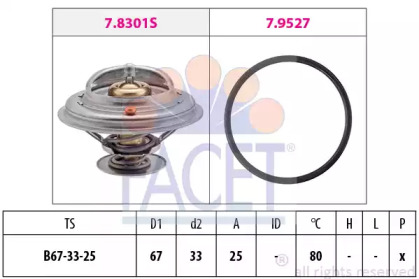 Термостат FACET 7.8301