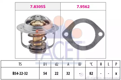 Термостат FACET 7.8306