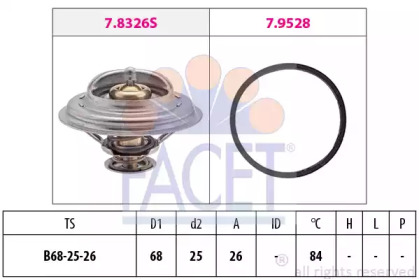 Термостат FACET 7.8326