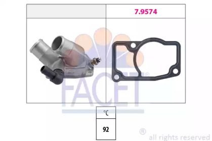 Термостат, охлаждающая жидкость FACET 7.8344