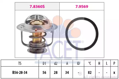 Термостат FACET 7.8360