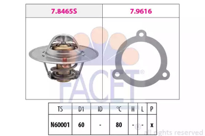 Термостат FACET 7.8465