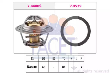 Термостат FACET 7.8480