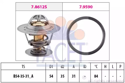 Термостат FACET 7.8612