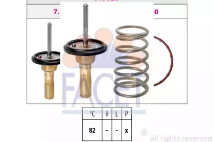 Термостат, охлаждающая жидкость FACET 7.8823S