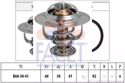 Термостат, охлаждающая жидкость FACET 7.8844S