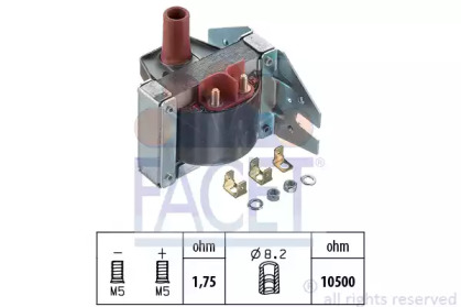 Катушка зажигания FACET 9.6001D