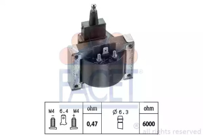 Катушка зажигания FACET 9.6007