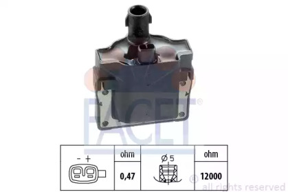 Катушка зажигания FACET 9.6103