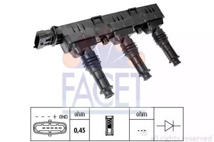 Катушка зажигания FACET 9.6298