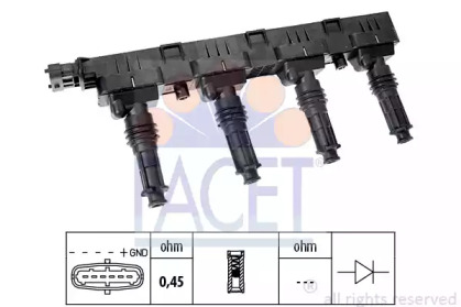 Катушка зажигания FACET 9.6300