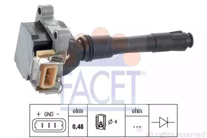 Катушка зажигания FACET 9.6312