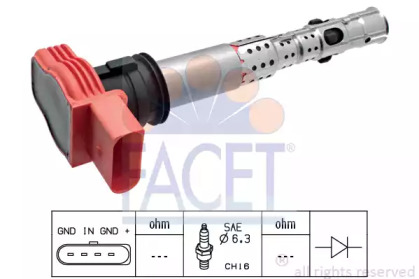 Катушка зажигания FACET 9.6327