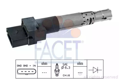 Катушка зажигания FACET 9.6334