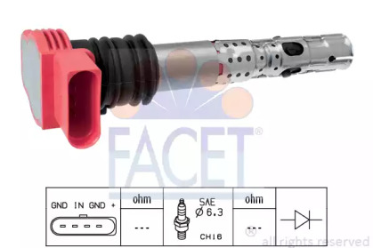 Катушка зажигания FACET 9.6336