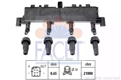 Катушка зажигания FACET 9.6370