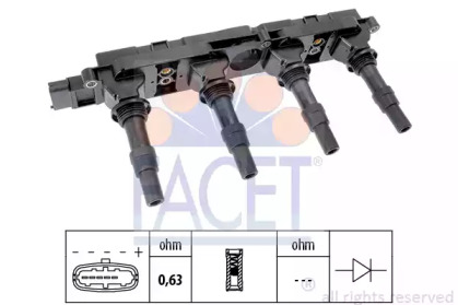 Катушка зажигания FACET 9.6408