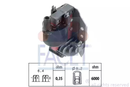 Элемент катушки зажигания FACET 9.8002