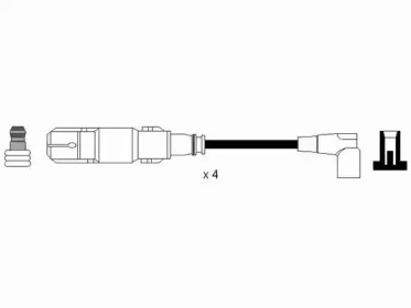 Комплект электропроводки NGK 44312