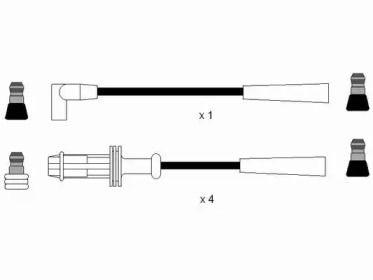 Комплект электропроводки NGK 44285