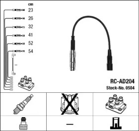 Комплект электропроводки NGK 0504