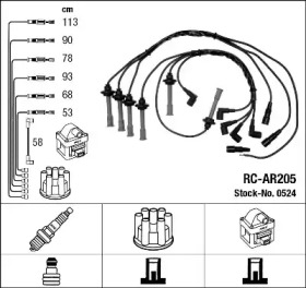 Комплект электропроводки NGK 0524