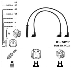 Комплект электропроводки NGK 44322